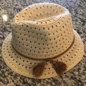 Paper/Straw hat with tassel ONE SIZE Fits all